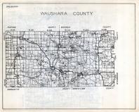 Waushara County Map, Wisconsin State Atlas 1933c
